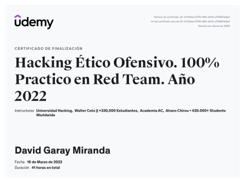 Hacking Ético Ofensivo · Red Team (Edición 2022)