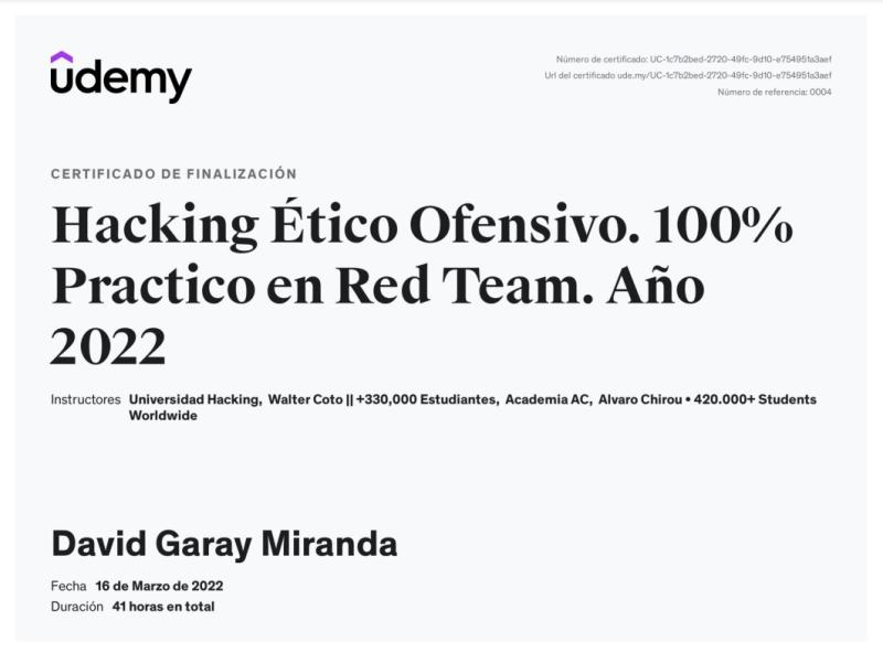 Hacking Ético Ofensivo · 100% Práctico en Red Team